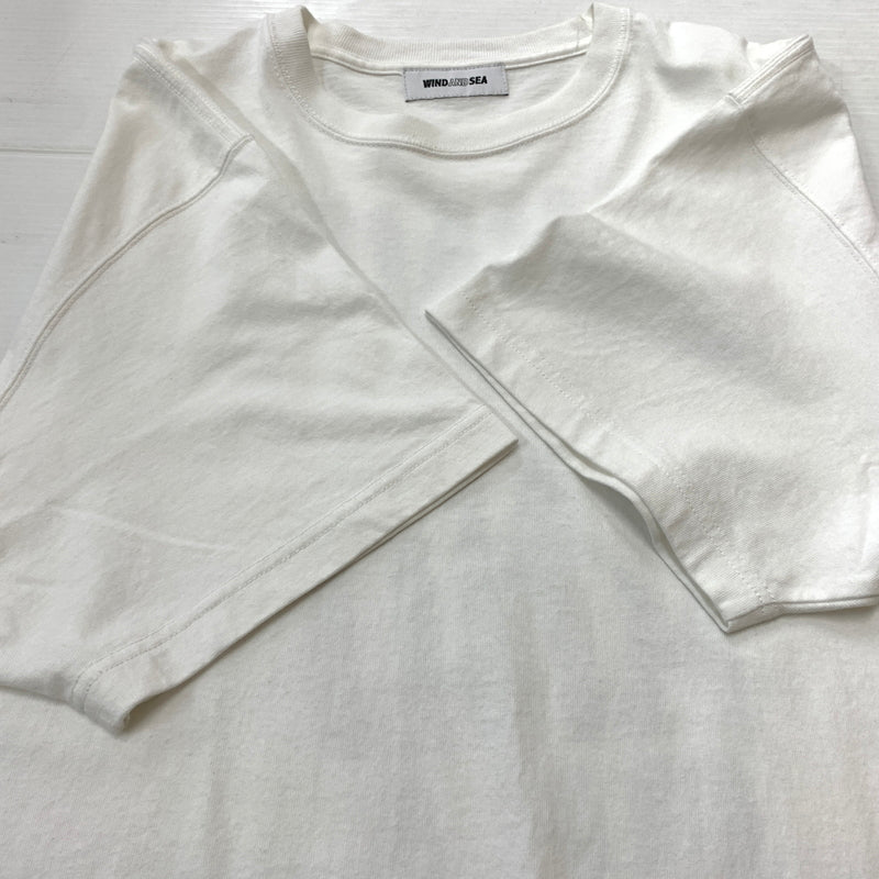 【中古品】【メンズ】 WINDANDSEA ウィンダンシー LOGO TEE WDS-O-MILS-23-Q3-01 ロゴ Tシャツ 半袖 トップス 142-260730-sa-12-tei サイズ：XL カラー：ホワイト 万代Net店