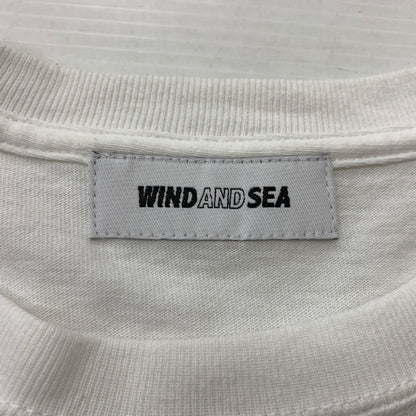 【中古品】【メンズ】 WINDANDSEA ウィンダンシー LOGO TEE WDS-O-MILS-23-Q3-01 ロゴ Tシャツ 半袖 トップス 142-260730-sa-12-tei サイズ：XL カラー：ホワイト 万代Net店
