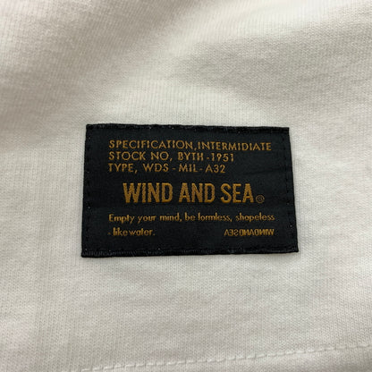 【中古品】【メンズ】 WINDANDSEA ウィンダンシー LOGO TEE WDS-O-MILS-23-Q3-01 ロゴ Tシャツ 半袖 トップス 142-260730-sa-12-tei サイズ：XL カラー：ホワイト 万代Net店