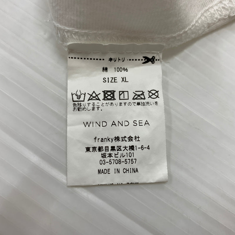 【中古品】【メンズ】 WINDANDSEA ウィンダンシー LOGO TEE WDS-O-MILS-23-Q3-01 ロゴ Tシャツ 半袖 トップス 142-260730-sa-12-tei サイズ：XL カラー：ホワイト 万代Net店