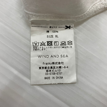 【中古品】【メンズ】 WINDANDSEA ウィンダンシー LOGO TEE WDS-O-MILS-23-Q3-01 ロゴ Tシャツ 半袖 トップス 142-260730-sa-12-tei サイズ：XL カラー：ホワイト 万代Net店