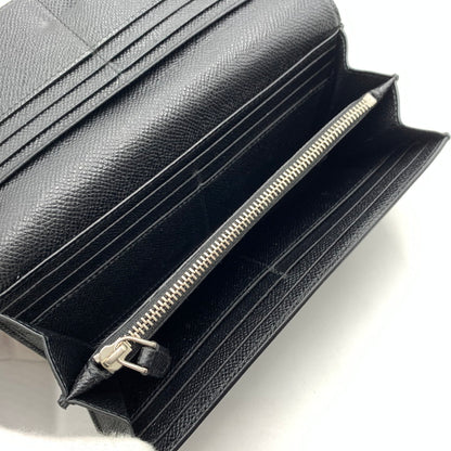【中古品】【メンズ/レディース】 BVLGARI ブルガリ 289381 クリップ ラージ ウォレット 財布 長財布 グレインカーフレザー 181-260522-ko-05-tei カラー：ブラック 万代Net店