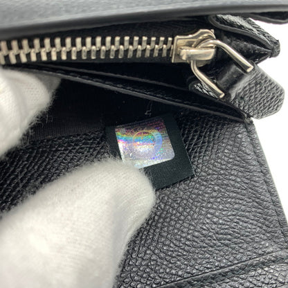 【中古品】【メンズ/レディース】 BVLGARI ブルガリ 289381 クリップ ラージ ウォレット 財布 長財布 グレインカーフレザー 181-260522-ko-05-tei カラー：ブラック 万代Net店