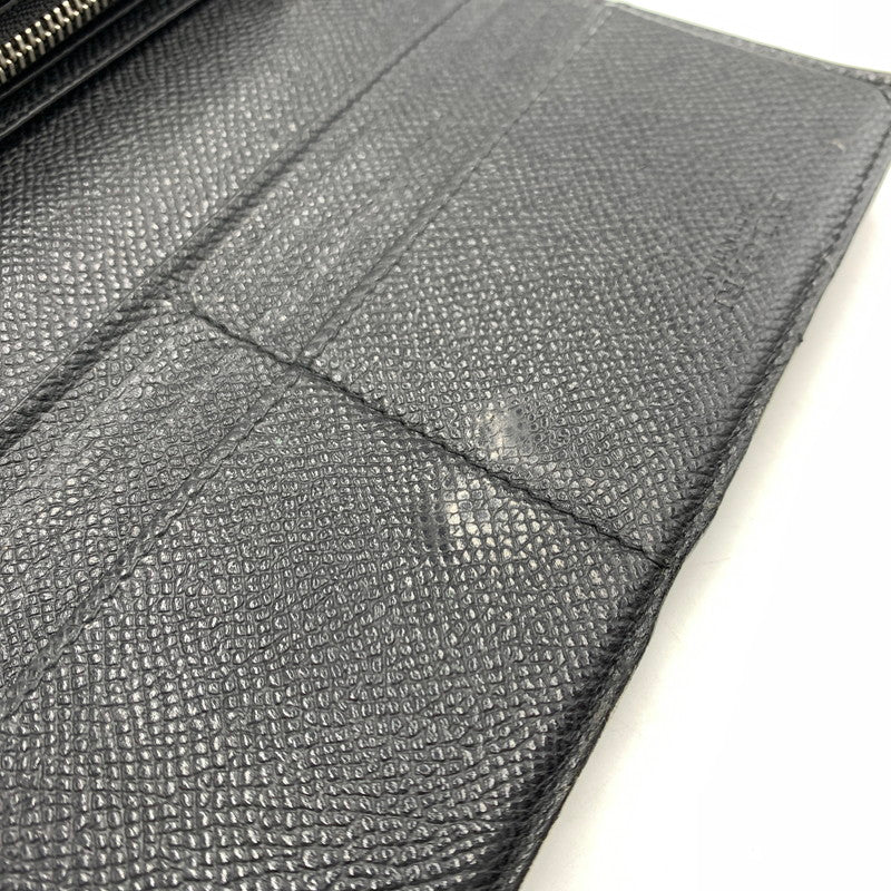 【中古品】【メンズ/レディース】 BVLGARI ブルガリ 289381 クリップ ラージ ウォレット 財布 長財布 グレインカーフレザー 181-260522-ko-05-tei カラー：ブラック 万代Net店