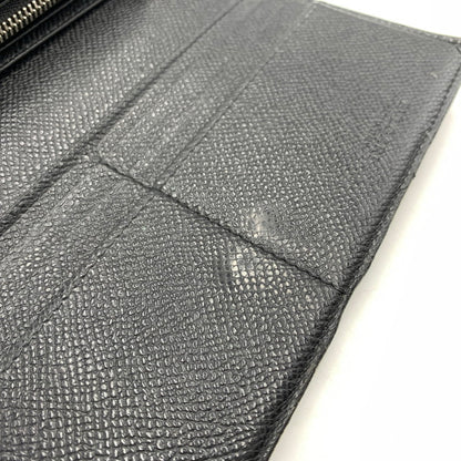 【中古品】【メンズ/レディース】 BVLGARI ブルガリ 289381 クリップ ラージ ウォレット 財布 長財布 グレインカーフレザー 181-260522-ko-05-tei カラー：ブラック 万代Net店