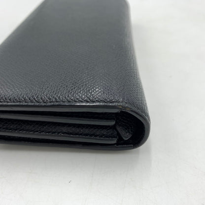 【中古品】【メンズ/レディース】 BVLGARI ブルガリ 289381 クリップ ラージ ウォレット 財布 長財布 グレインカーフレザー 181-260522-ko-05-tei カラー：ブラック 万代Net店