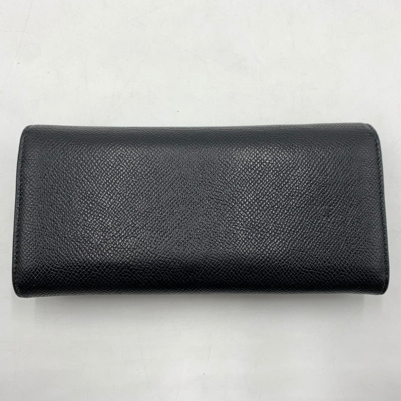 【中古品】【メンズ/レディース】 BVLGARI ブルガリ 289381 クリップ ラージ ウォレット 財布 長財布 グレインカーフレザー 181-260522-ko-05-tei カラー：ブラック 万代Net店