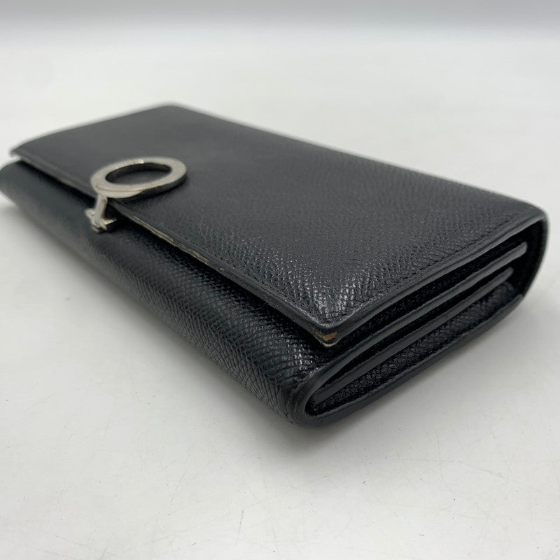 【中古品】【メンズ/レディース】 BVLGARI ブルガリ 289381 クリップ ラージ ウォレット 財布 長財布 グレインカーフレザー 181-260522-ko-05-tei カラー：ブラック 万代Net店