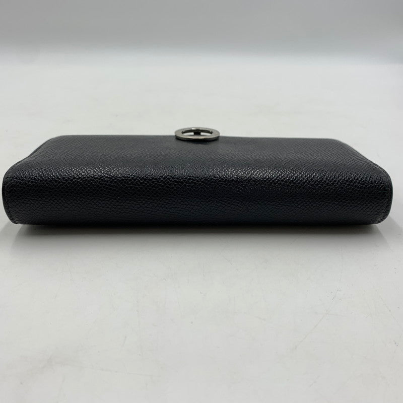 【中古品】【メンズ/レディース】 BVLGARI ブルガリ 289381 クリップ ラージ ウォレット 財布 長財布 グレインカーフレザー 181-260522-ko-05-tei カラー：ブラック 万代Net店