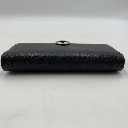 【中古品】【メンズ/レディース】 BVLGARI ブルガリ 289381 クリップ ラージ ウォレット 財布 長財布 グレインカーフレザー 181-260522-ko-05-tei カラー：ブラック 万代Net店