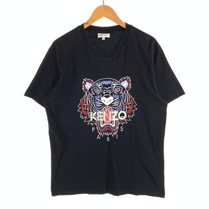 【中古品】【メンズ】 KENZO FA55TS0504YA BLACK CLASSIC TIGER HEAD GRAPHIC TEE ケンゾー ブラッククラシックタイガーヘッド 半袖Tシャツ カットソー ブランド 古着 140-260614-gm-29-fuz サイズ：XL カラー：ブラック 万代Net店