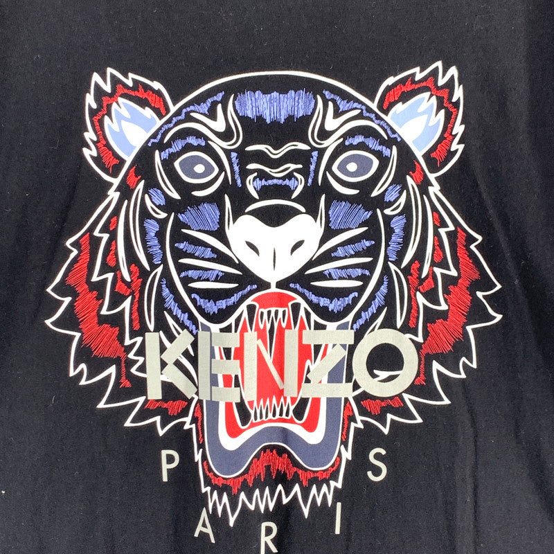 【中古品】【メンズ】 KENZO FA55TS0504YA BLACK CLASSIC TIGER HEAD GRAPHIC TEE ケンゾー ブラッククラシックタイガーヘッド 半袖Tシャツ カットソー ブランド 古着 140-260614-gm-29-fuz サイズ：XL カラー：ブラック 万代Net店