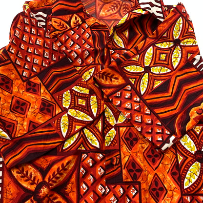 【中古品】【メンズ】 MALIHINI マリヒニ 70's ALOHA SHIRT VINTAGE 21-7 70年代 アロハシャツ 半袖 トップス ボタンダウン ヴィンテージ 145-260626-ko-12-tei サイズ：L カラー：総柄 万代Net店