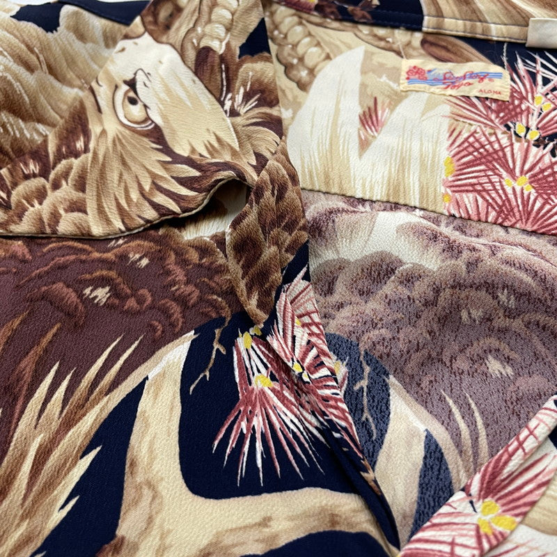 【現状渡し品】【メンズ】 SUNSURF サンサーフ ALOHA SHIRT M32873 アロハシャツ 半袖 トップス 145-260507-ks-17-tei サイズ：L/※内タグ印字消え カラー：総柄 万代Net店