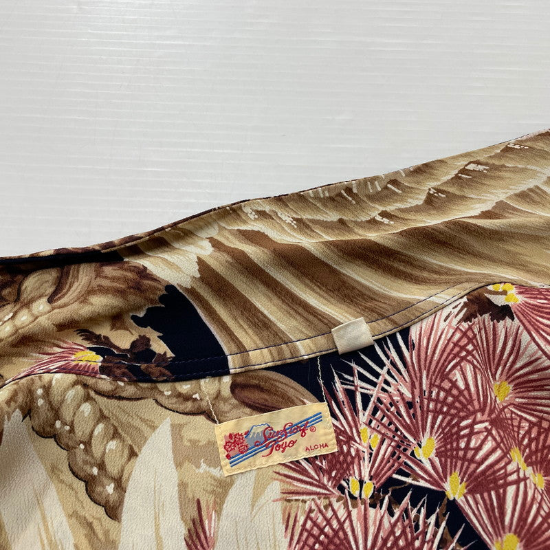 【現状渡し品】【メンズ】 SUNSURF サンサーフ ALOHA SHIRT M32873 アロハシャツ 半袖 トップス 145-260507-ks-17-tei サイズ：L/※内タグ印字消え カラー：総柄 万代Net店