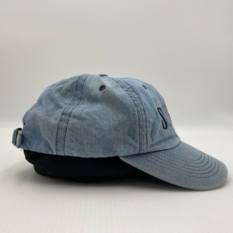 【中古品】【メンズ】 SUPREME シュプリーム 20AW MULTI COLOR LOGO 6-PANEL CAP マルチカラー ロゴ キャップ 帽子 149-260704-yo-03-tei サイズ：FREE カラー：ライトインディゴ 万代Net店