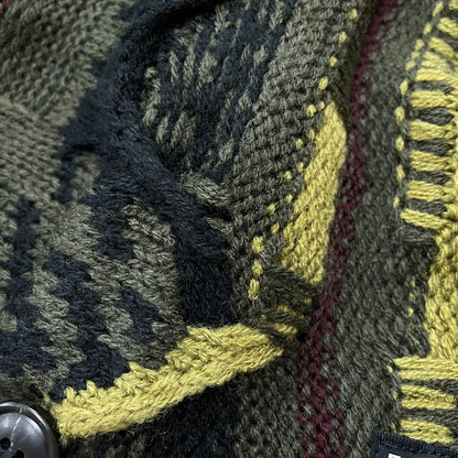 【中古品】【メンズ】 FAT エフエーティー RANDOM YARN KNIT CARDIGAN F32410-KN02 ランダム ヤーン ニット カーディガン 長袖 トップス 142-260507-ks-01-tei サイズ：SKINNY カラー：マルチ 万代Net店