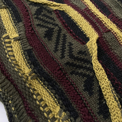 【中古品】【メンズ】 FAT エフエーティー RANDOM YARN KNIT CARDIGAN F32410-KN02 ランダム ヤーン ニット カーディガン 長袖 トップス 142-260507-ks-01-tei サイズ：SKINNY カラー：マルチ 万代Net店