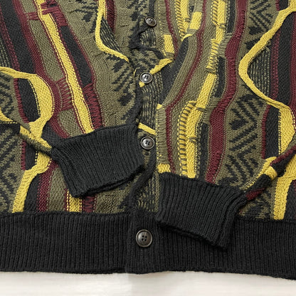 【中古品】【メンズ】 FAT エフエーティー RANDOM YARN KNIT CARDIGAN F32410-KN02 ランダム ヤーン ニット カーディガン 長袖 トップス 142-260507-ks-01-tei サイズ：SKINNY カラー：マルチ 万代Net店