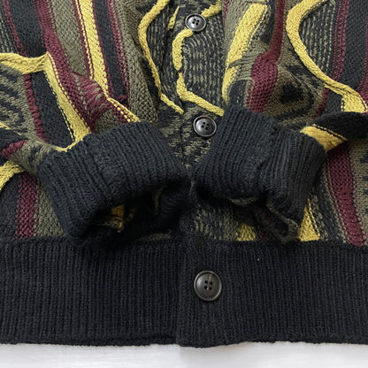 【中古品】【メンズ】 FAT エフエーティー RANDOM YARN KNIT CARDIGAN F32410-KN02 ランダム ヤーン ニット カーディガン 長袖 トップス 142-260507-ks-01-tei サイズ：SKINNY カラー：マルチ 万代Net店