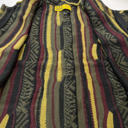 【中古品】【メンズ】 FAT エフエーティー RANDOM YARN KNIT CARDIGAN F32410-KN02 ランダム ヤーン ニット カーディガン 長袖 トップス 142-260507-ks-01-tei サイズ：SKINNY カラー：マルチ 万代Net店