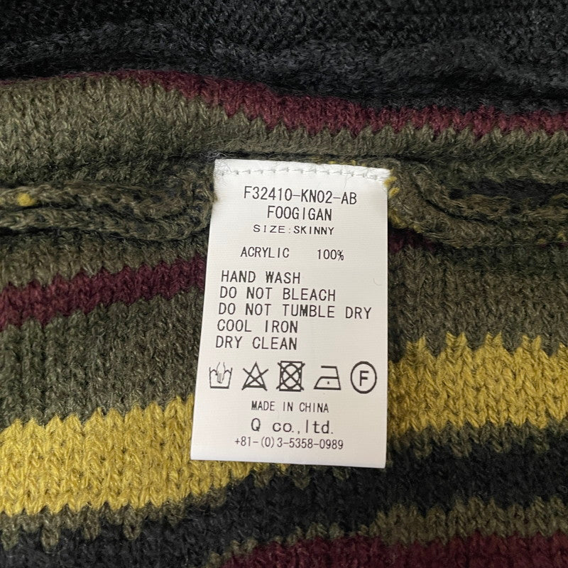 【中古品】【メンズ】 FAT エフエーティー RANDOM YARN KNIT CARDIGAN F32410-KN02 ランダム ヤーン ニット カーディガン 長袖 トップス 142-260507-ks-01-tei サイズ：SKINNY カラー：マルチ 万代Net店