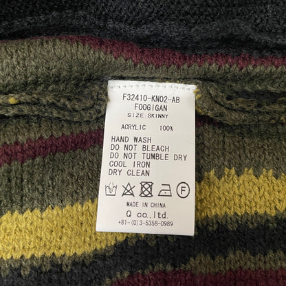 【中古品】【メンズ】 FAT エフエーティー RANDOM YARN KNIT CARDIGAN F32410-KN02 ランダム ヤーン ニット カーディガン 長袖 トップス 142-260507-ks-01-tei サイズ：SKINNY カラー：マルチ 万代Net店