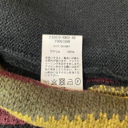 【中古品】【メンズ】 FAT エフエーティー RANDOM YARN KNIT CARDIGAN F32410-KN02 ランダム ヤーン ニット カーディガン 長袖 トップス 142-260507-ks-01-tei サイズ：SKINNY カラー：マルチ 万代Net店