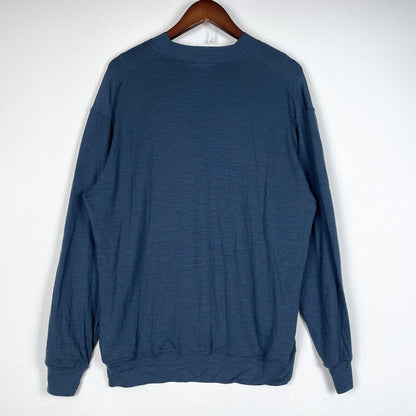 【中古品】【メンズ】 ICE BREAKER アイスブレーカー REAL FLEECE L/S HALF ZIP IBOA578D リアル フリース ロングスリーブ ハーフジップ 長袖 トップス メリノブレンド 200 144-260507-ks-18-tei サイズ：M カラー：アビス 万代Net店