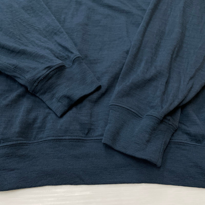 【中古品】【メンズ】 ICE BREAKER アイスブレーカー REAL FLEECE L/S HALF ZIP IBOA578D リアル フリース ロングスリーブ ハーフジップ 長袖 トップス メリノブレンド 200 144-260507-ks-18-tei サイズ：M カラー：アビス 万代Net店