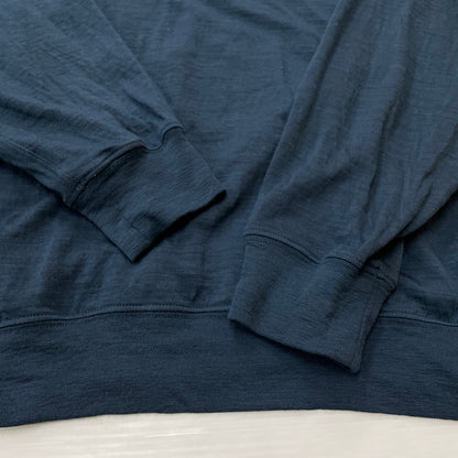 【中古品】【メンズ】 ICE BREAKER アイスブレーカー REAL FLEECE L/S HALF ZIP IBOA578D リアル フリース ロングスリーブ ハーフジップ 長袖 トップス メリノブレンド 200 144-260507-ks-18-tei サイズ：M カラー：アビス 万代Net店