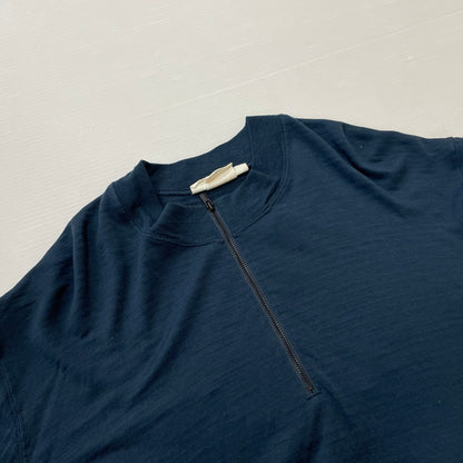 【中古品】【メンズ】 ICE BREAKER アイスブレーカー REAL FLEECE L/S HALF ZIP IBOA578D リアル フリース ロングスリーブ ハーフジップ 長袖 トップス メリノブレンド 200 144-260507-ks-18-tei サイズ：M カラー：アビス 万代Net店