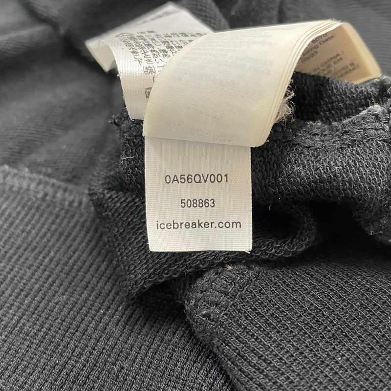 【中古品】【メンズ】 ICE BREAKER アイスブレーカー MERINO TERRY L/S SWEATSHIRT IA72360 メリノ テリー ロングスリーブ スウェット シャツ 長袖 トップス 144-260507-ks-19-tei サイズ：M カラー：ブラック 万代Net店