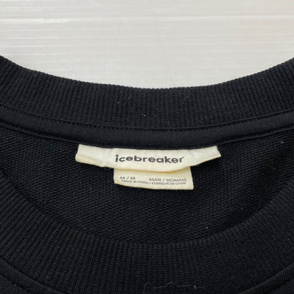 【中古品】【メンズ】 ICE BREAKER アイスブレーカー MERINO TERRY L/S SWEATSHIRT IA72360 メリノ テリー ロングスリーブ スウェット シャツ 長袖 トップス 144-260507-ks-19-tei サイズ：M カラー：ブラック 万代Net店