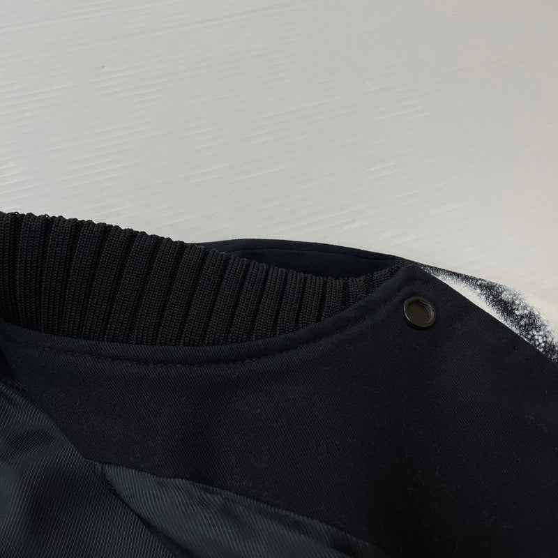 【中古品】【メンズ】 OFF-WHITE オフホワイト 19SS SPRAY PRINT BOMBER JACKET スプレー プリント ボンバー ジャケット アウター 142-260507-ks-02-tei サイズ：S カラー：ブラック 万代Net店