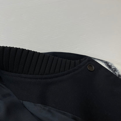 【中古品】【メンズ】 OFF-WHITE オフホワイト 19SS SPRAY PRINT BOMBER JACKET スプレー プリント ボンバー ジャケット アウター 142-260507-ks-02-tei サイズ：S カラー：ブラック 万代Net店