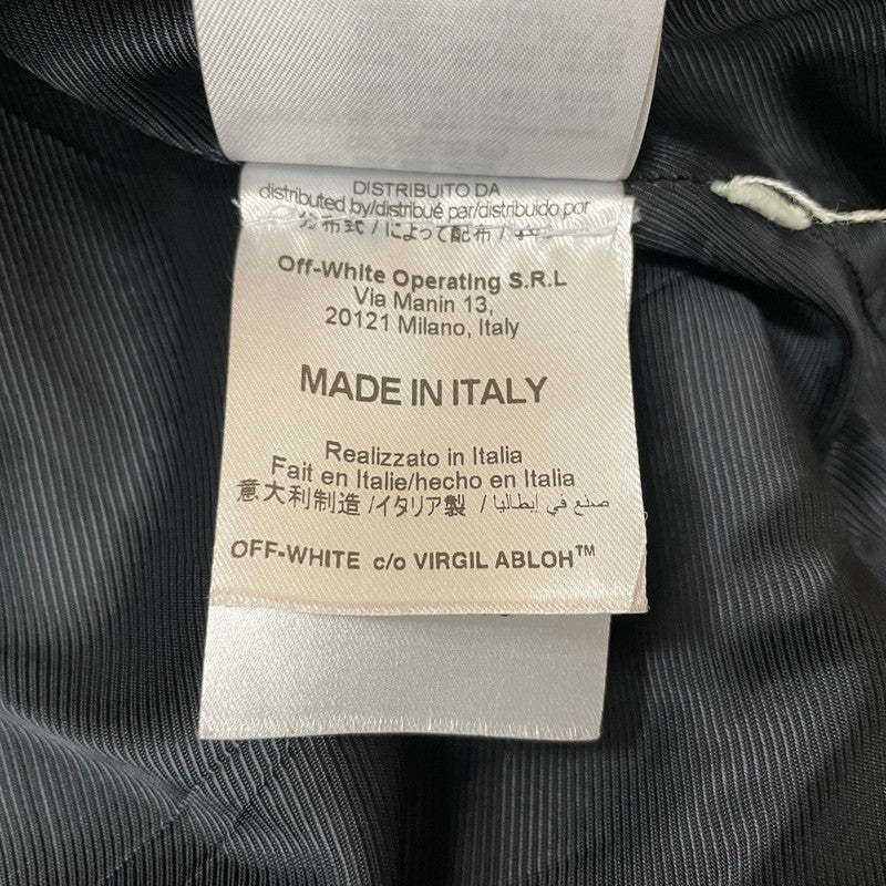 【中古品】【メンズ】 OFF-WHITE オフホワイト 19SS SPRAY PRINT BOMBER JACKET スプレー プリント ボンバー ジャケット アウター 142-260507-ks-02-tei サイズ：S カラー：ブラック 万代Net店