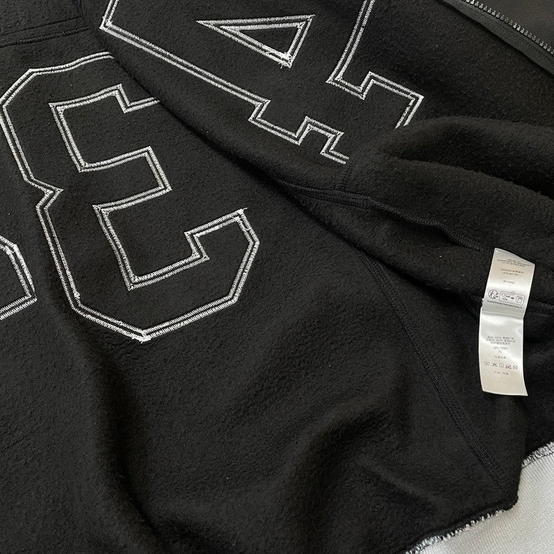 【中古品】【メンズ】 SUPREME シュプリーム 24SS FOOTBALL ZIPUP HOODED SWEATSHIRT フットボール ジップアップ フーデッド スウェットシャツ 長袖 トップス パーカー 149-260506-yo-03-fuzh サイズ：XL カラー：ブラック 万代Net店