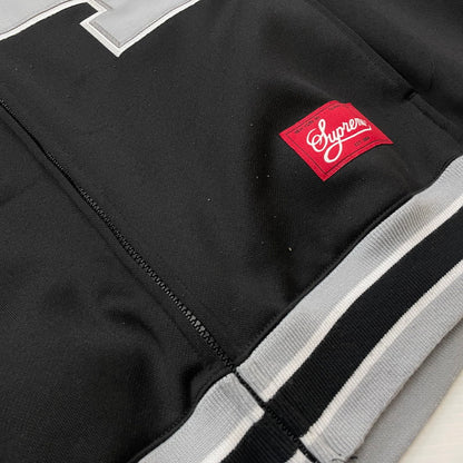 【中古品】【メンズ】 SUPREME シュプリーム 24SS FOOTBALL ZIPUP HOODED SWEATSHIRT フットボール ジップアップ フーデッド スウェットシャツ 長袖 トップス パーカー 149-260506-yo-03-fuzh サイズ：XL カラー：ブラック 万代Net店