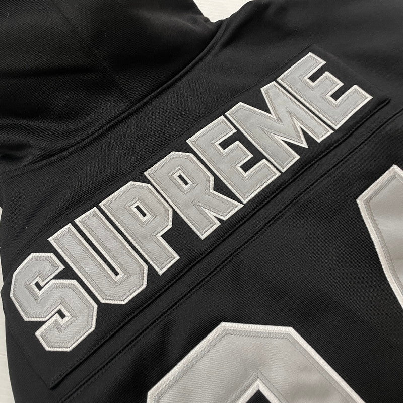 【中古品】【メンズ】 SUPREME シュプリーム 24SS FOOTBALL ZIPUP HOODED SWEATSHIRT フットボール ジップアップ フーデッド スウェットシャツ 長袖 トップス パーカー 149-260506-yo-03-fuzh サイズ：XL カラー：ブラック 万代Net店