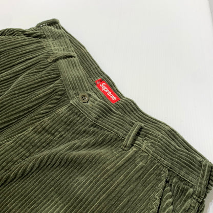 【中古品】【メンズ】 SUPREME シュプリーム WIDE WALE CORDUROY CARGO PANT ワイド ウェイル コーデュロイ カーゴパンツ ボトムス 149-260507-ko-22-tei サイズ：38 カラー：カーキ 万代Net店