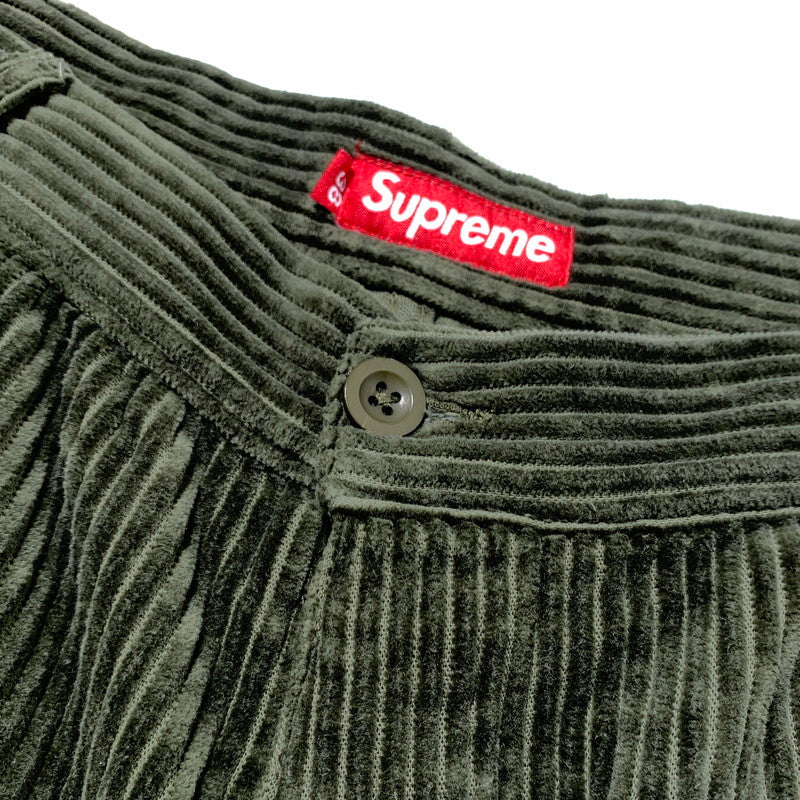 【中古品】【メンズ】 SUPREME シュプリーム WIDE WALE CORDUROY CARGO PANT ワイド ウェイル コーデュロイ カーゴパンツ ボトムス 149-260507-ko-22-tei サイズ：38 カラー：カーキ 万代Net店