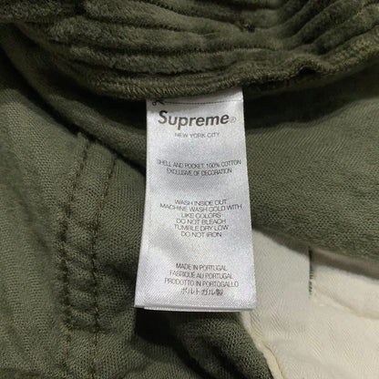 【中古品】【メンズ】 SUPREME シュプリーム WIDE WALE CORDUROY CARGO PANT ワイド ウェイル コーデュロイ カーゴパンツ ボトムス 149-260507-ko-22-tei サイズ：38 カラー：カーキ 万代Net店