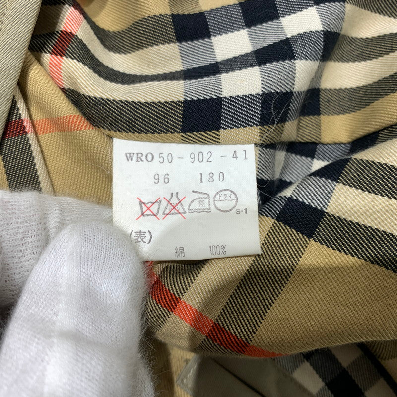 【中古品】【メンズ】 BURBERRYS バーバリーズ SOUTIEN COLLAR COAT ステンカラー コート アウター 141-260507-ko-11-tei サイズ：不明 カラー：ベージュ 万代Net店