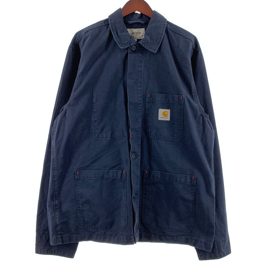 【中古品】【メンズ】 Carhartt WIP カーハート ワークインプログレス WESLEY JACKET I029119 ウェズリージャケット アウター ワークジャケット 145-260507-ko-07-tei サイズ：L カラー：ネイビー 万代Net店