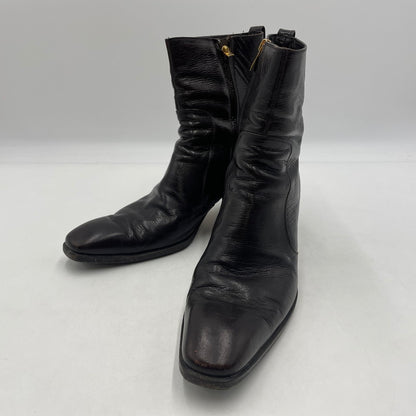 【現状渡し品】【メンズ】 YVES SAINT LAURENT イヴ・サンローラン JONNY LEATHER SIDEZIP BOOTS PE7149 ジョニーレザー サイドジップアップ ブーツ 靴 シューズ 164-260604-yo-03-tei サイズ：44 カラー：ブラウン 万代Net店