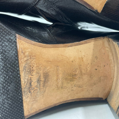 【現状渡し品】【メンズ】 YVES SAINT LAURENT イヴ・サンローラン JONNY LEATHER SIDEZIP BOOTS PE7149 ジョニーレザー サイドジップアップ ブーツ 靴 シューズ 164-260604-yo-03-tei サイズ：44 カラー：ブラウン 万代Net店