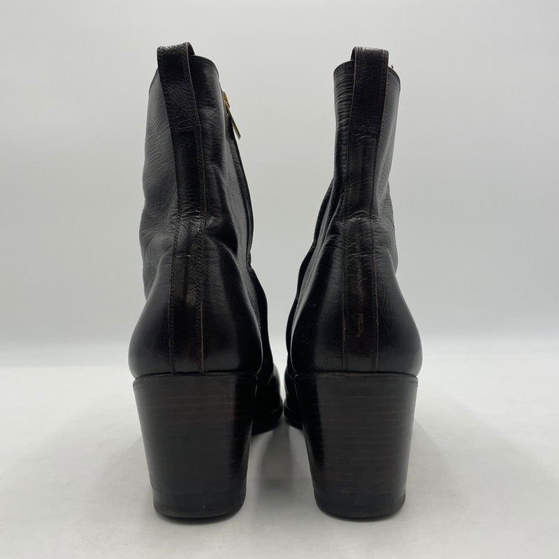 【現状渡し品】【メンズ】 YVES SAINT LAURENT イヴ・サンローラン JONNY LEATHER SIDEZIP BOOTS PE7149 ジョニーレザー サイドジップアップ ブーツ 靴 シューズ 164-260604-yo-03-tei サイズ：44 カラー：ブラウン 万代Net店