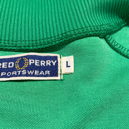【中古品】【メンズ】 FRED PERRY フレッドペリー 70's TRACK JACKET VINTAGE J6327 70年代 トラックジャケット ライトアウター ヴィンテージ 141-260615-yo-11-tei サイズ：L カラー：グリーン 万代Net店