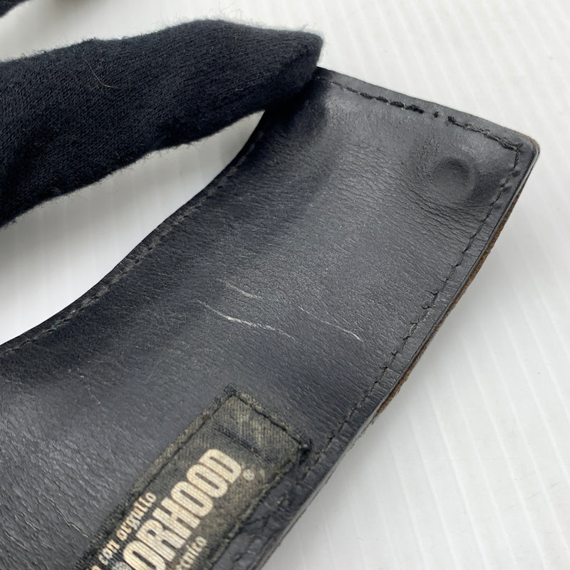 【現状渡し品】【メンズ】 NEIBORHOOD ネイバーフッド LEATHER BANGLE レザー バングル アクセサリー スタッズ 192-260724-ko-09-tei カラー：ブラック 万代Net店